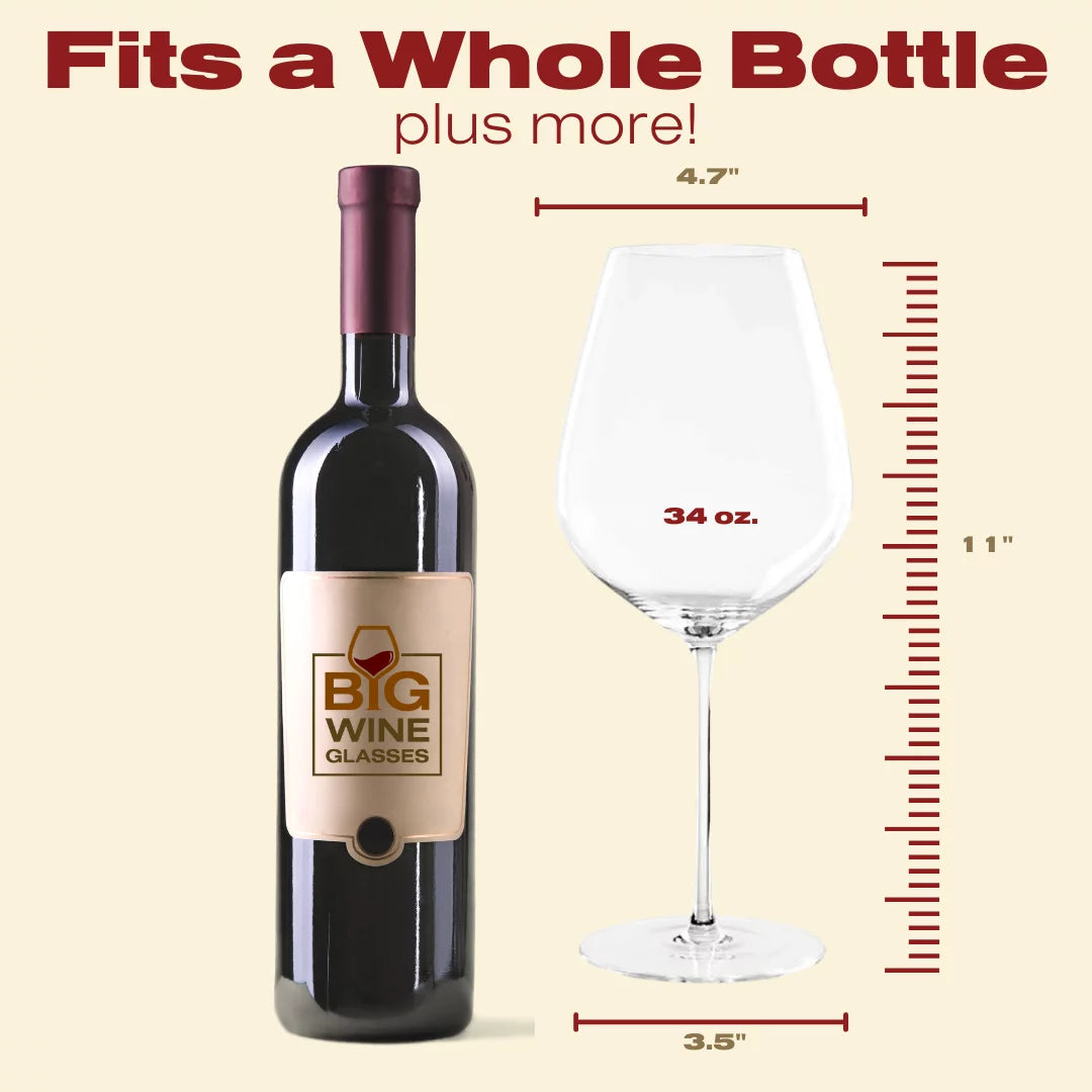 Set of 2 Oversized Wine Glasses N98325
