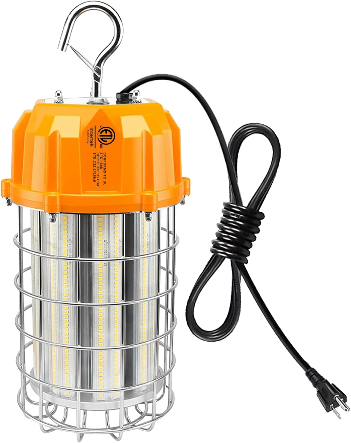 125W LED Temporary Work Light with 10' Cable Portable Hanging Construction Light IP65 B13178