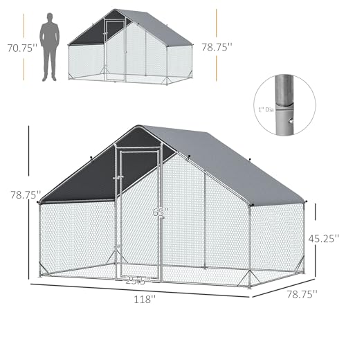65Inch Wooden Chicken Coop with Nesting Box and Detachable Run K7517