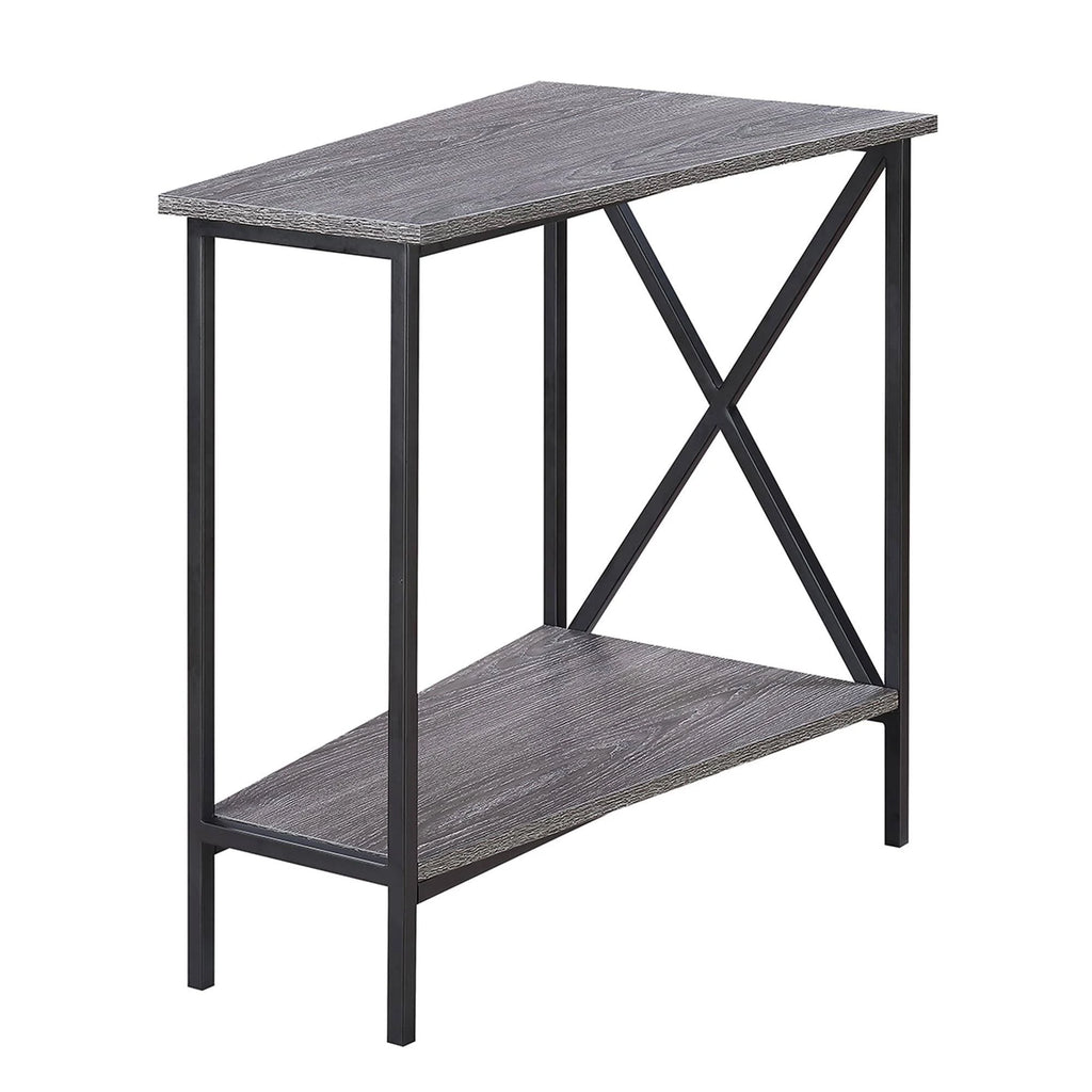 Weathered Grey Wedge End Table I619