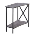 Weathered Grey Wedge End Table I619