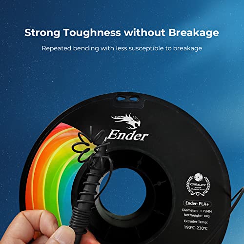 1.75mm Rainbow PLA+ 3D Printer Filament 1kg Spool V2311