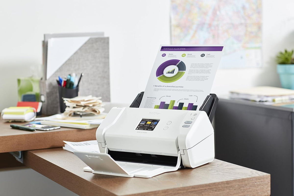 Wireless High-Speed Desktop Document Scanner with Touchscreen LCD Y484