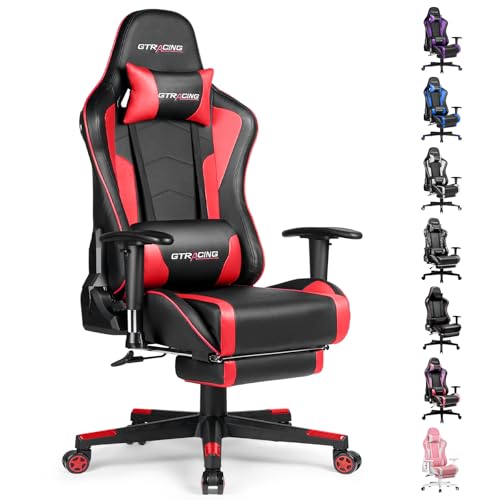 Gaming Chair with Footrest Speakers Bluetooth Ergonomic E69251