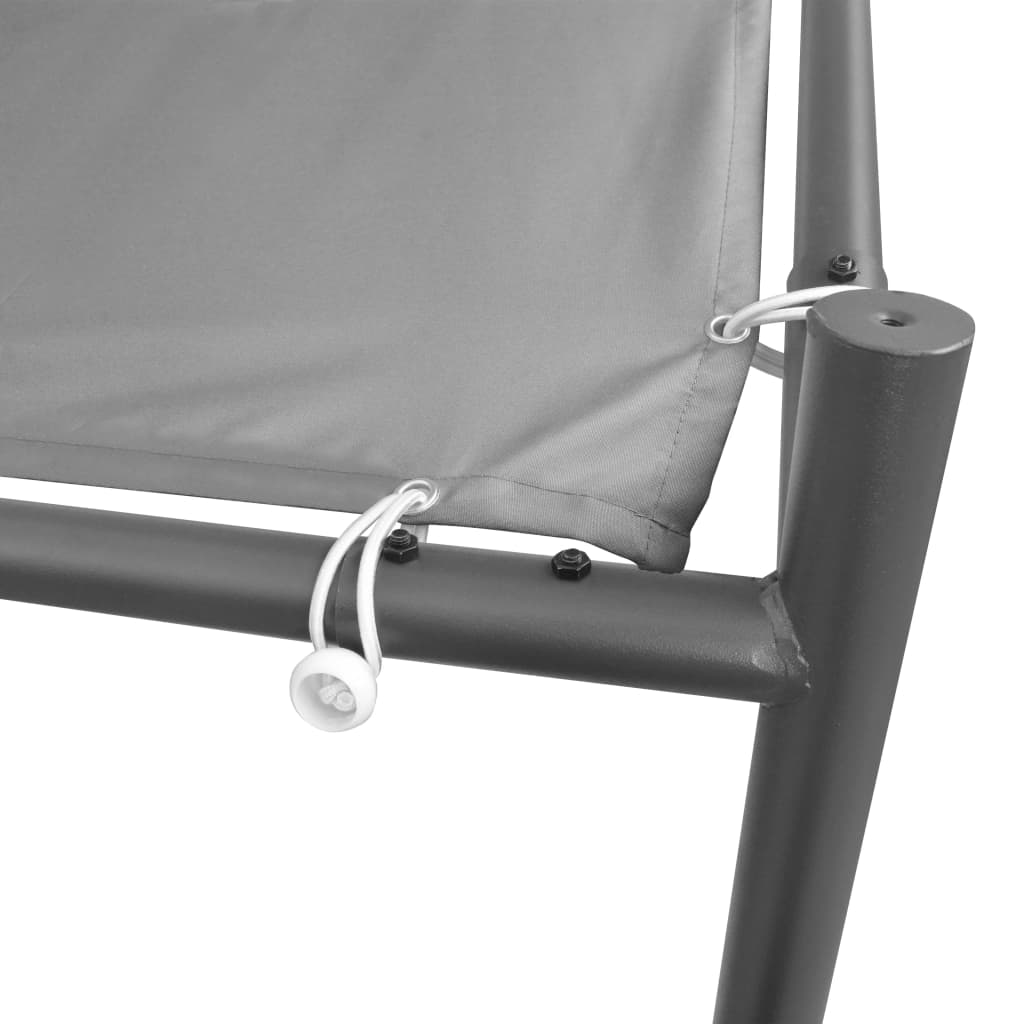 Steel Gazebo 157.5"x157.5"x102.4" Anthracite R969577
