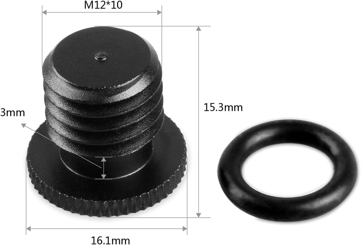 M12 Rod End Protective Cap Screw for 15mm Rod 4pcs Pack Z444