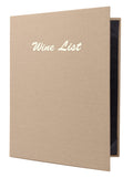 Casebound Menu 4.25 x 14 Tan D11305