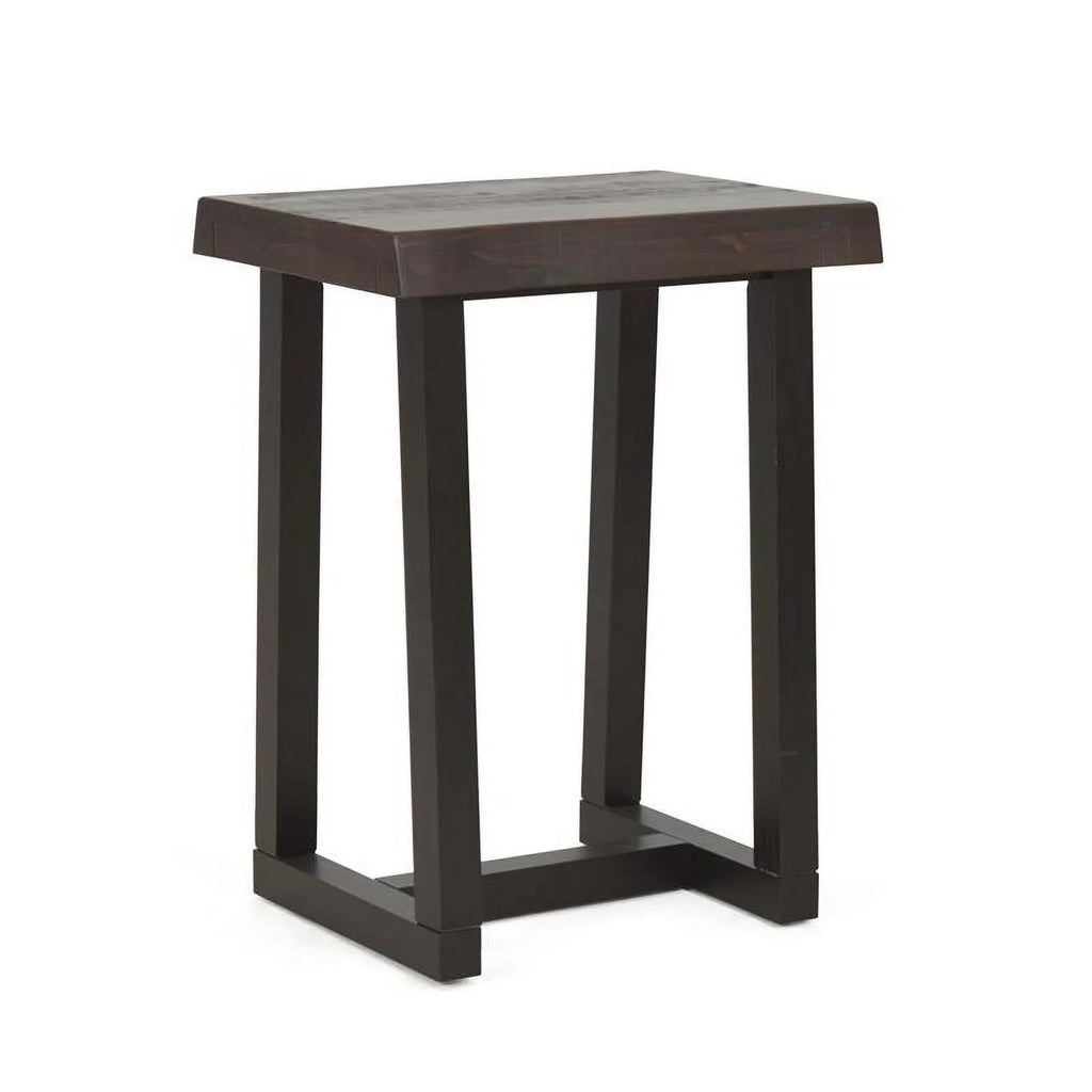 Solid Wood Live Edge Stool Set of 3 X9453