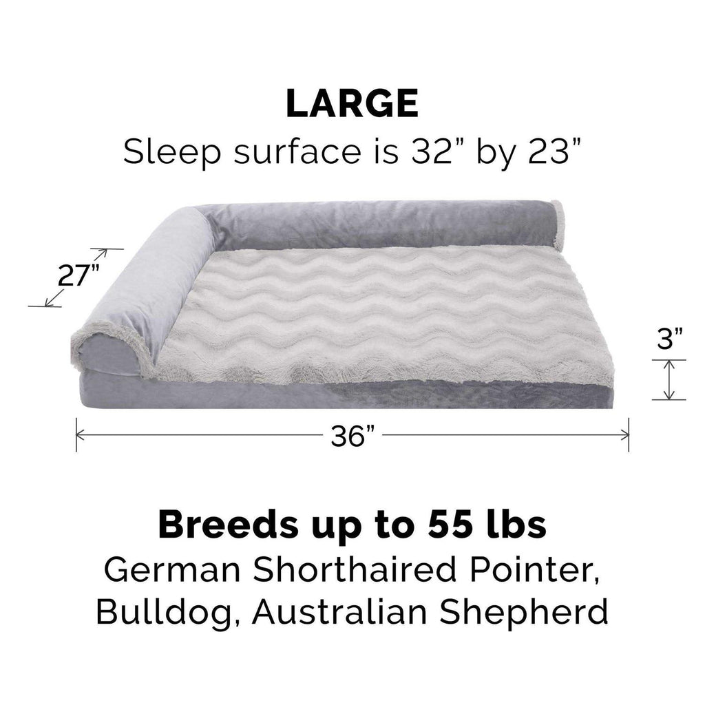 Velvet Chaise Lounge Dog Bed X27475