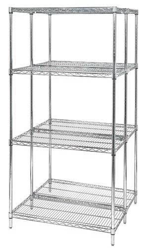 Chrome Wire Shelving Unit Q391684