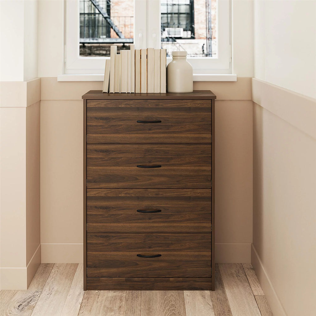Black Oak 4 Drawer Dresser O17028