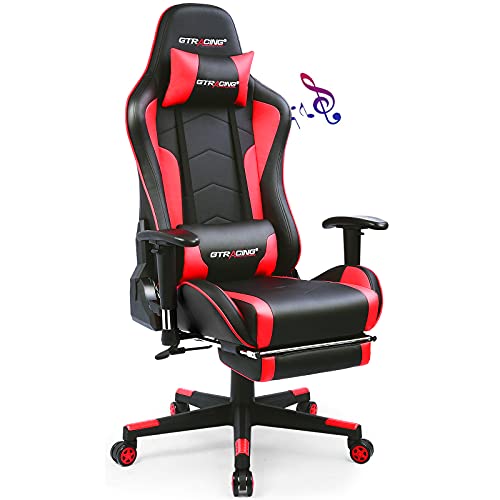 Gaming Chair with Footrest Speakers Bluetooth Ergonomic E69251