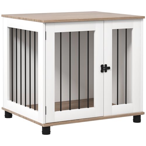 Walnut Brown Dog Crate Furniture Y74081