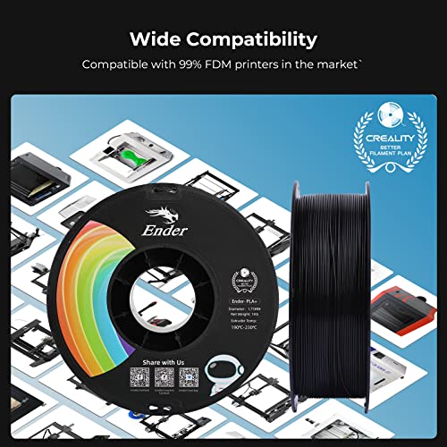 1.75mm Rainbow PLA+ 3D Printer Filament 1kg Spool V2311
