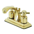 Polished Brass 4 in. Centerset Bathroom Faucet W298