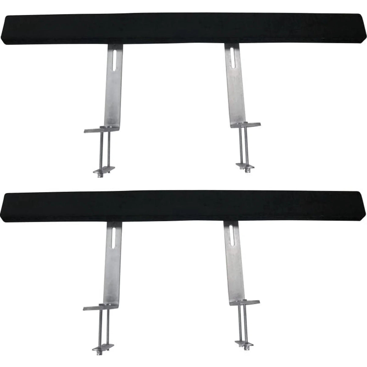 48" Boat Trailer Guide-Ons, 2-Pack, Rustproof Steel with Carpet-Padded Boards F908