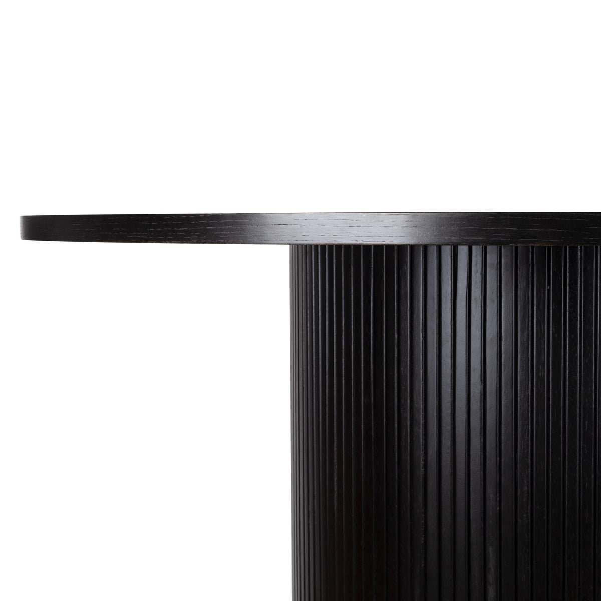 Black Solid Wood Round Dining Table S59997