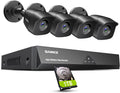 8CH 1080P Lite Wired Security Camera System with 4 x 1080P TVI Weatherproof CCTV Cameras H135