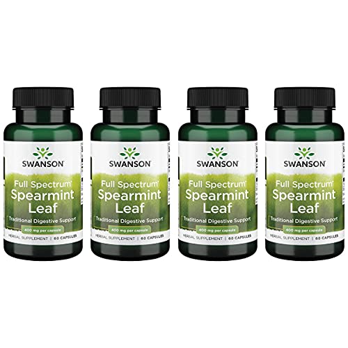 60 Capsules 400mg Spearmint Leaf Herbal Supplement 4 Pack O891