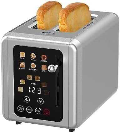 Open Box Touch Screen Toaster 2 Slice Digital Timer Stainless Steel P689324