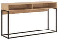 Console Table with Black Metal Frame W7652