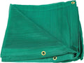 Green 10' x 22' Heavy Duty 6 Oz 70% Shade Mesh Tarps with Grommets Pack of 2 Z32708
