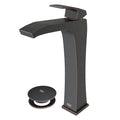 Antique Rubbed Bronze Bathroom Vessel Faucet with Pop Up L889389