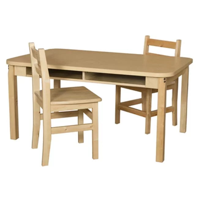 Four Seat Student Desk with Hardwood Legs X460