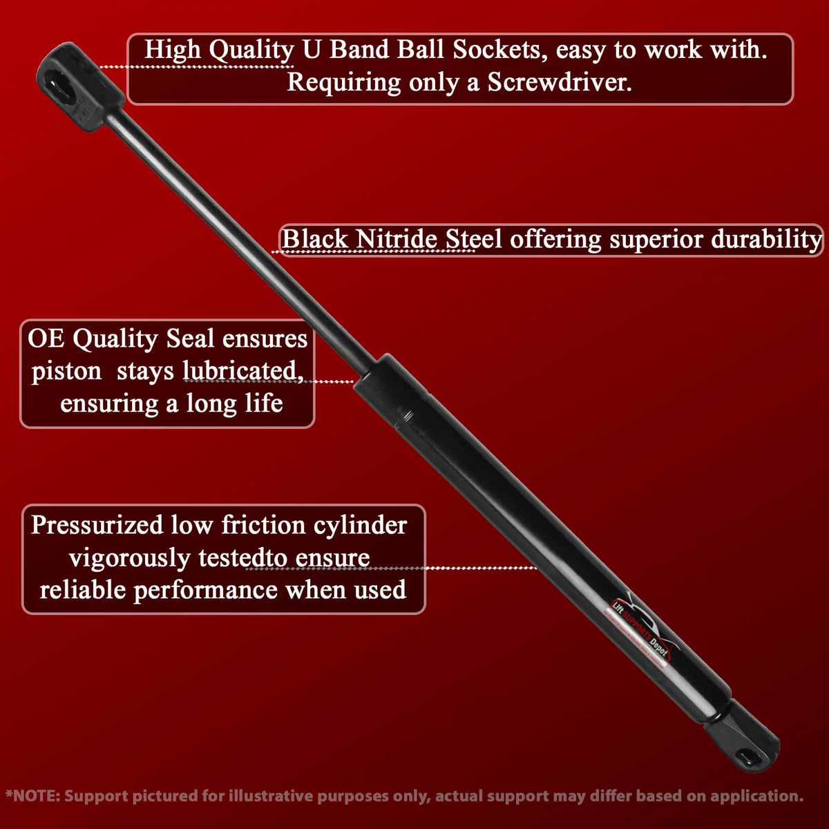 Hood Lift Gas Shock V7838