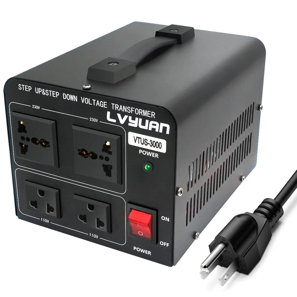 3000 Watts Peak Voltage Converter Transformer Step Up/Down 110V to 220V / 220V to 110V H9712