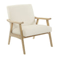 Linen Fabric Chair with Brushed Finished Frame Q93197