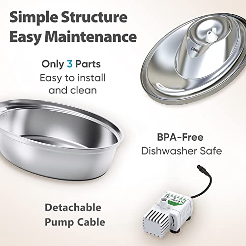 Stainless Steel Automatic Pet Water Fountain A620984