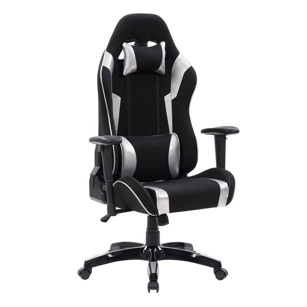 Black High Back Fabric Ergonomic Gaming Chair L66153