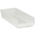 Plastic Shelf Bins Clear 6/Case O7015