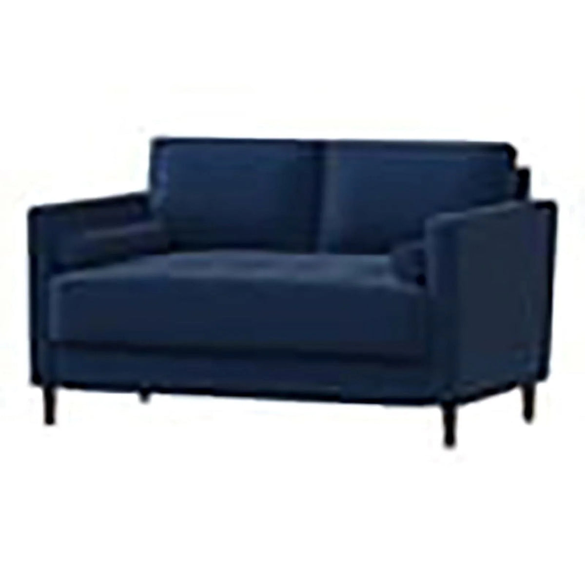 Navy Blue Fabric Loveseat I6290