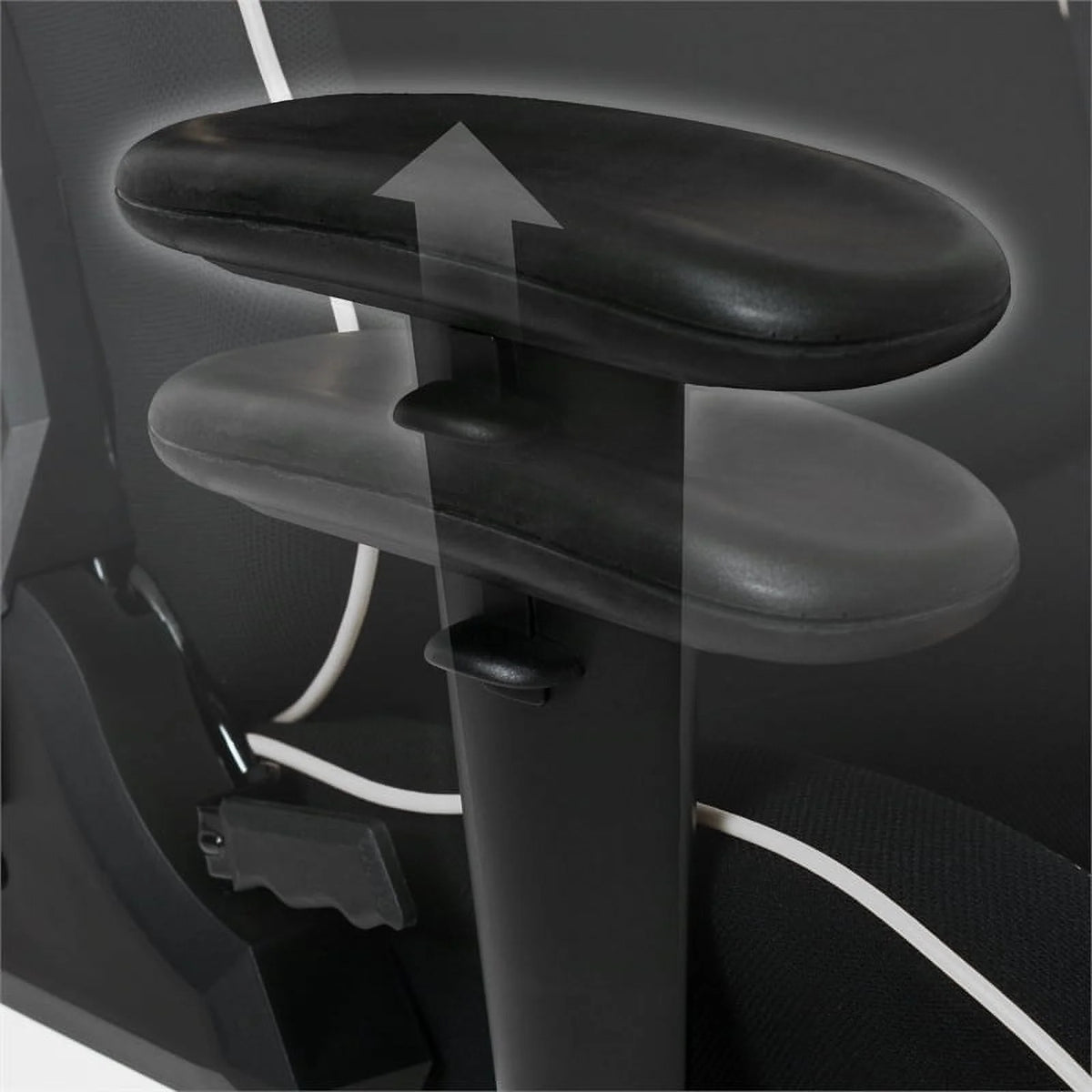 Black High Back Fabric Ergonomic Gaming Chair L66153