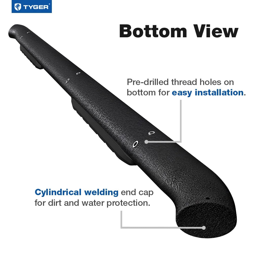 3.5" Extended Cab Side Step Rail Nerf Bars Q94478