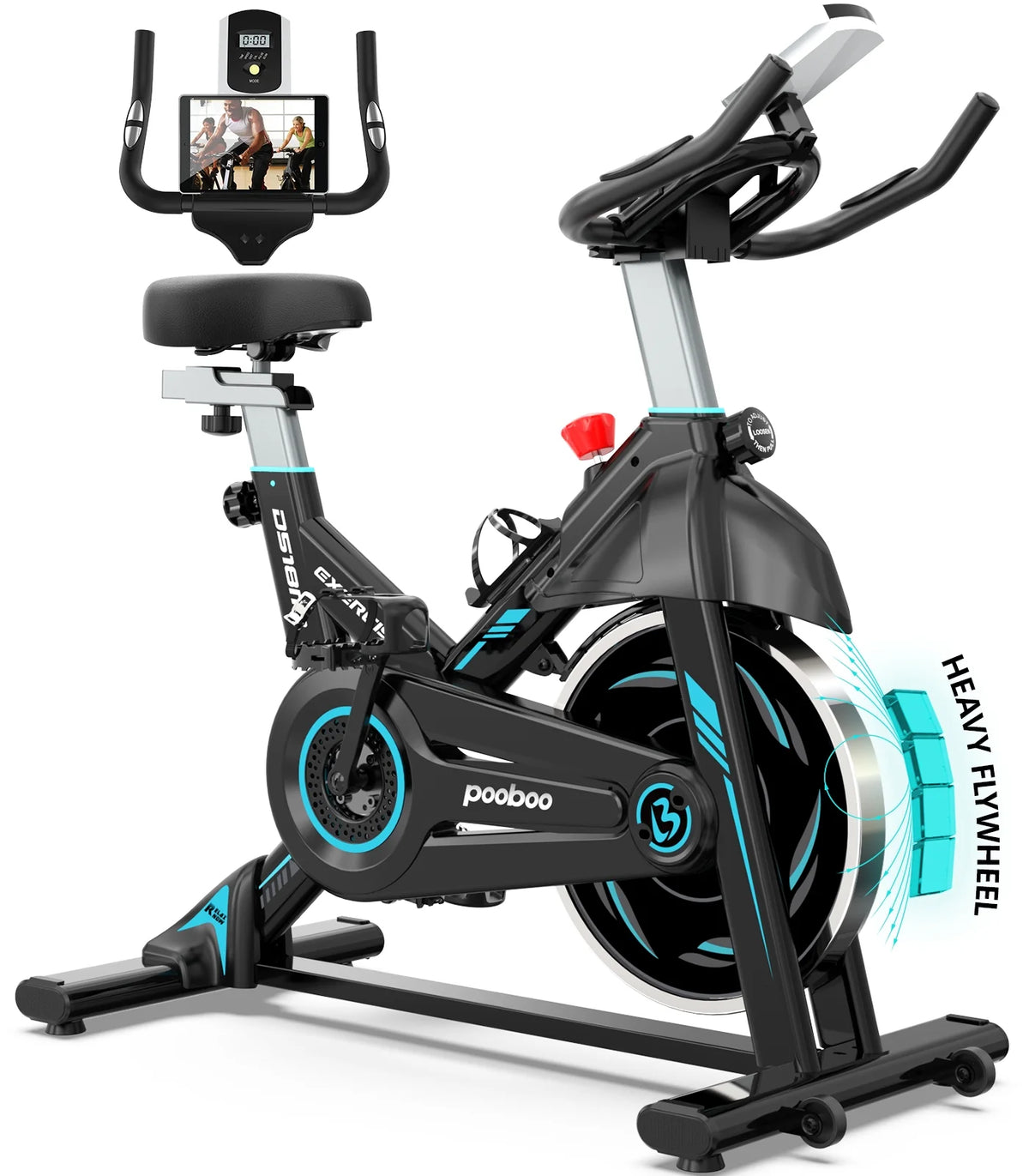 Magnetic Stationary Exercise Bike Indoor Cycling Bike Blue M145339