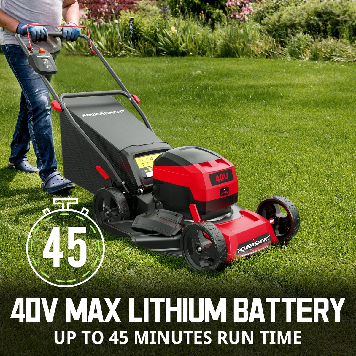 40V 17-inch Cordless Brushless Electric Push Lawn Mower I219