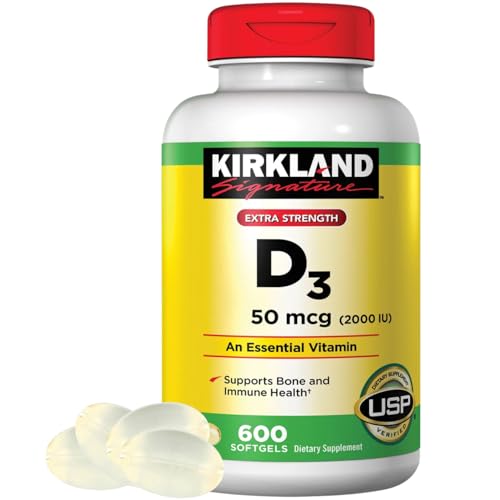 Extra Strength Vitamin D-3 2000 IU 600 Soft Gels N5255