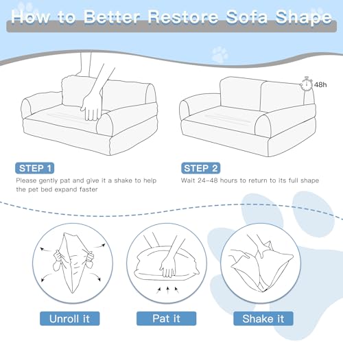 Cat Couch Bed with Removable Washable Cover K384
