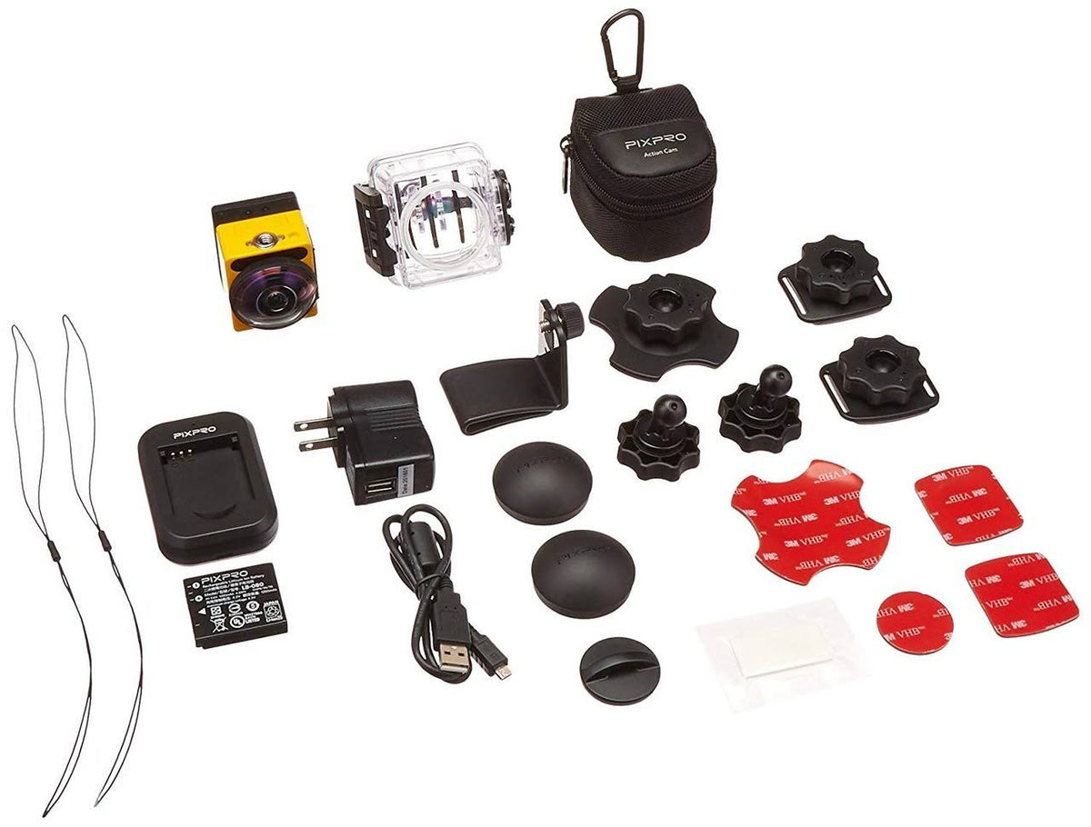 16.36 MP Action Camera - 1080p - Yellow F83626