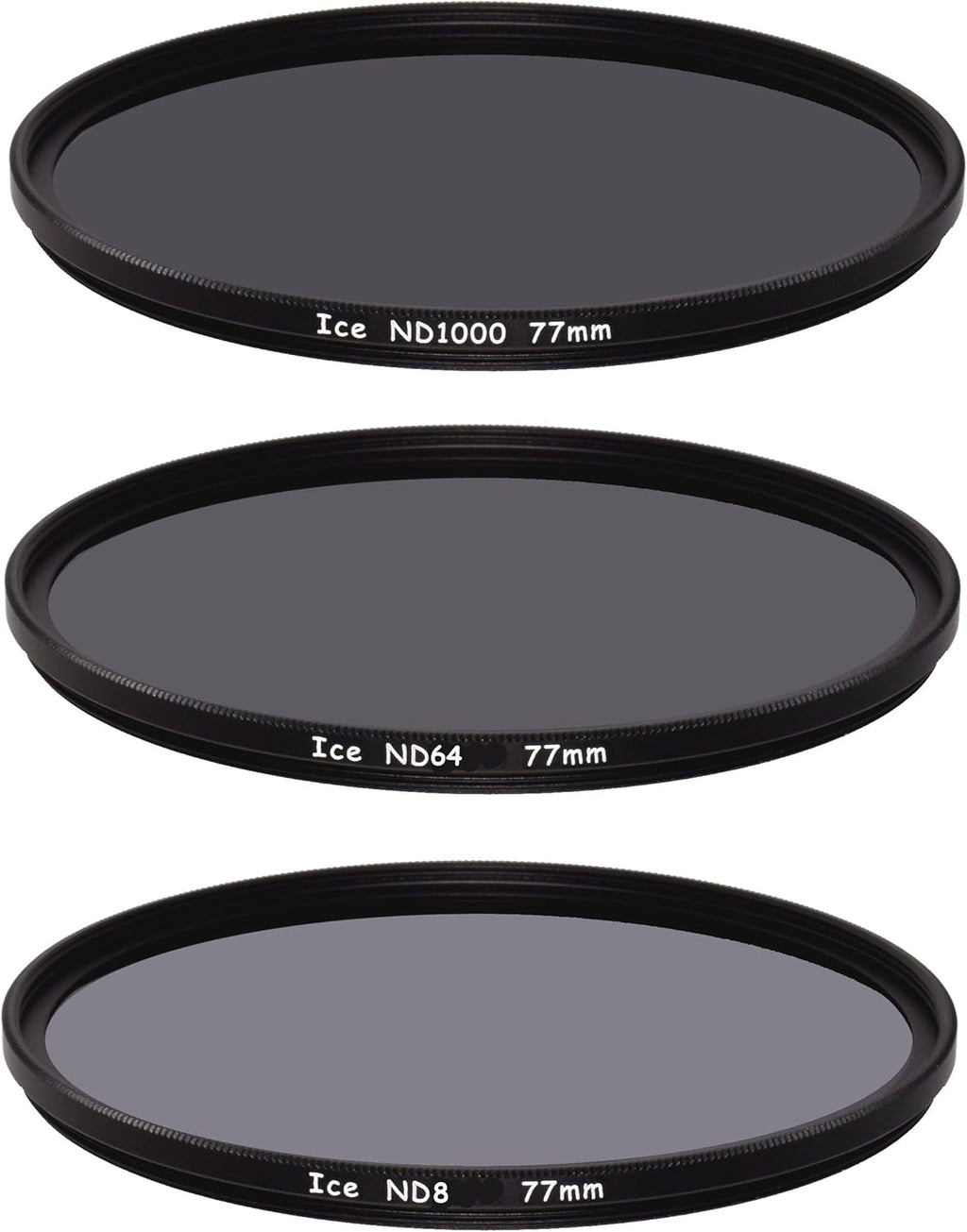 77mm Slim ND Filter Set ND1000 ND64 ND8 Optical Glass A861