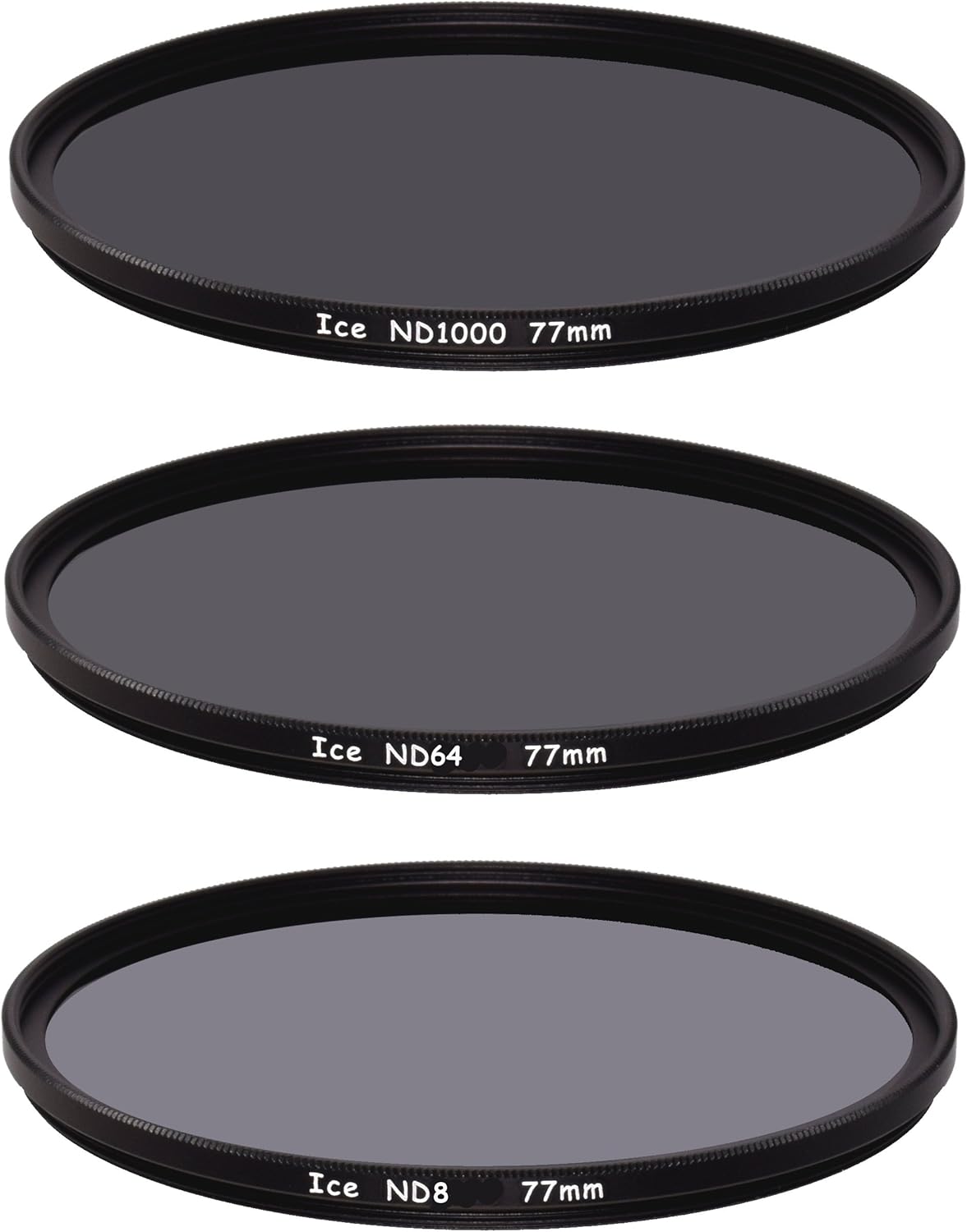 77mm Slim ND Filter Set ND1000 ND64 ND8 Optical Glass A861