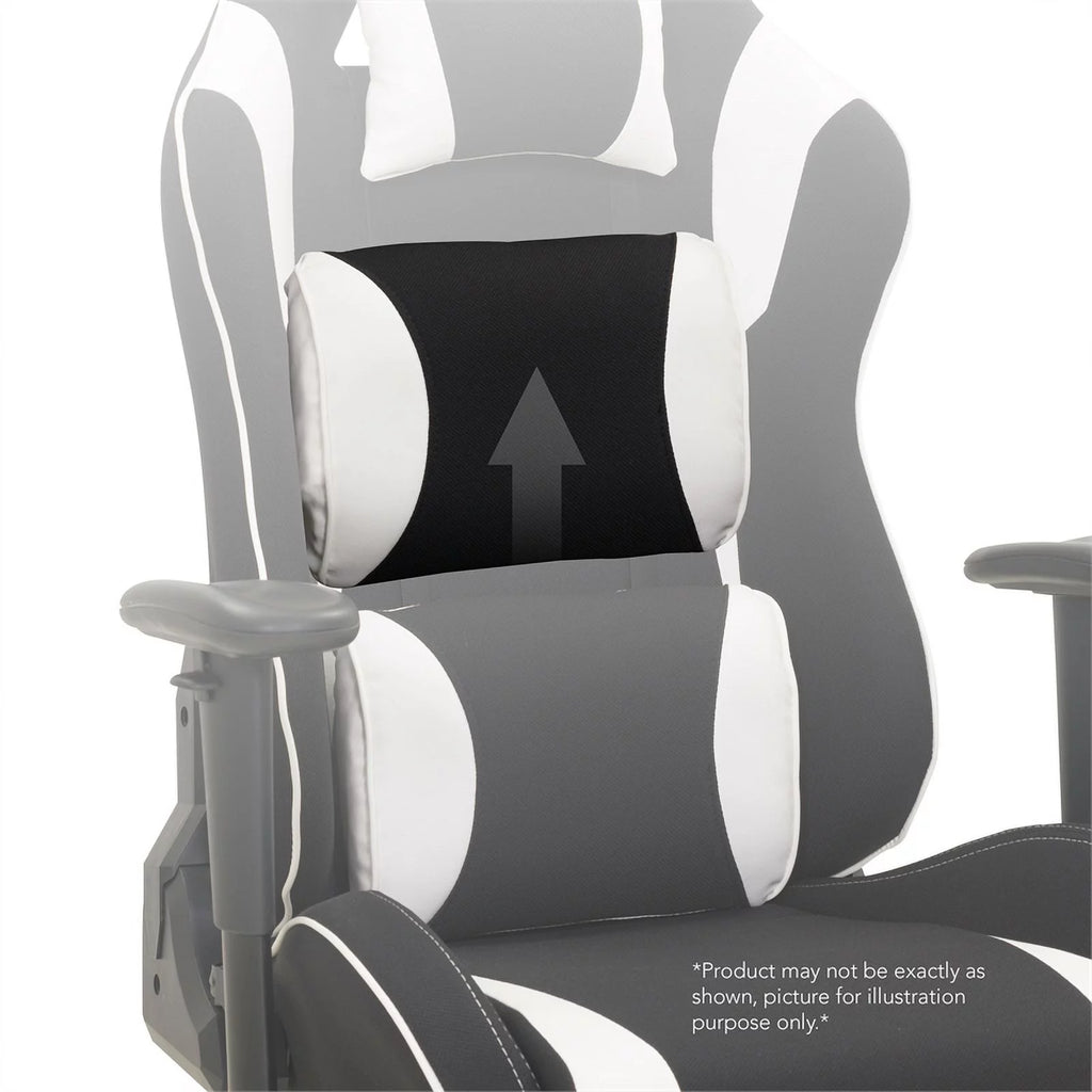 Black High Back Fabric Ergonomic Gaming Chair L66153