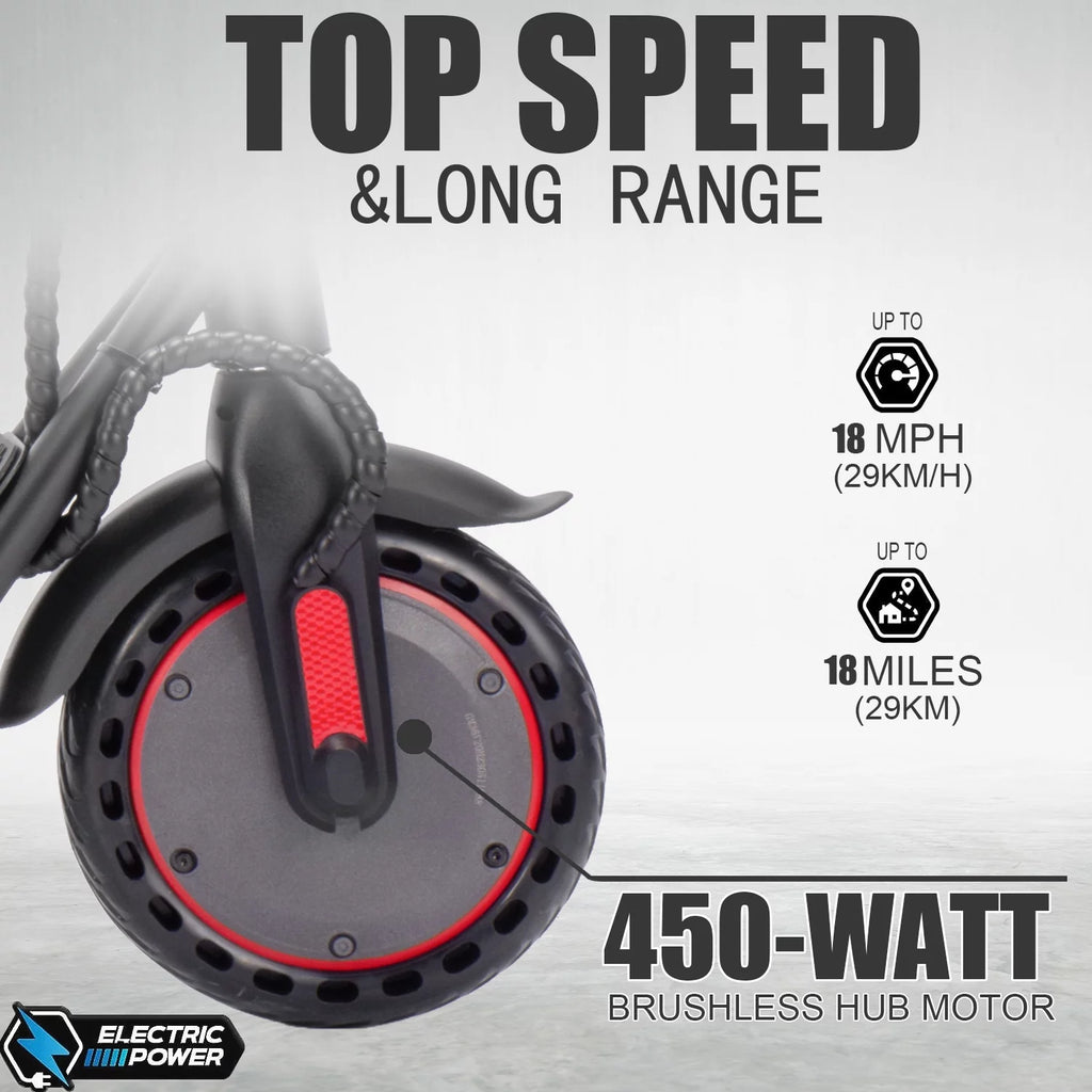 450W Motor 8.5 Solid Tires Foldable Electric Scooter V526