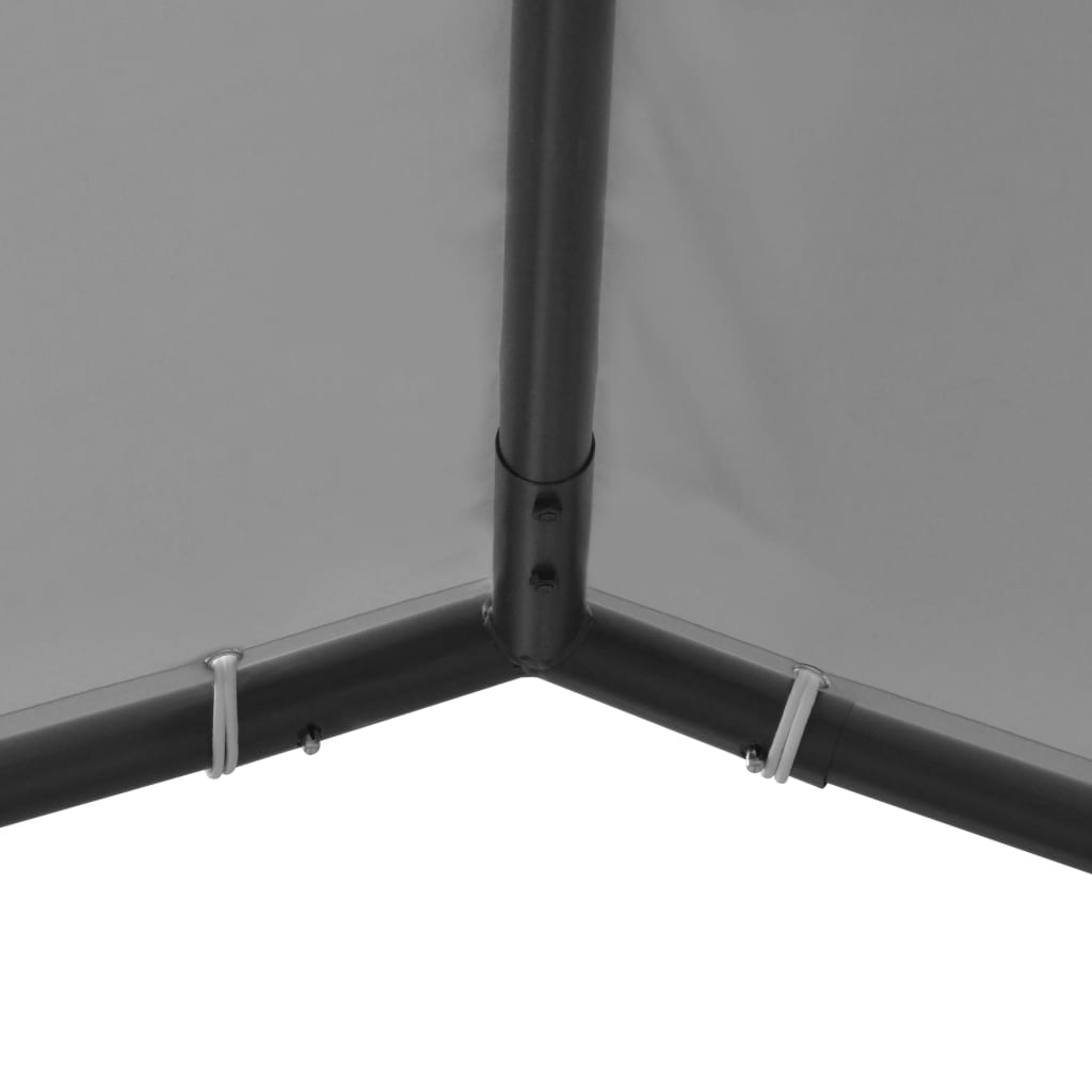 Steel Gazebo 157.5"x157.5"x102.4" Anthracite R969577