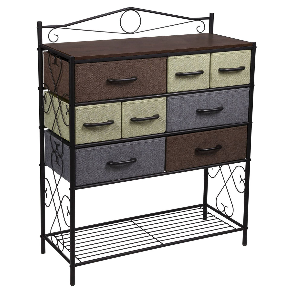 Black 8 Drawer Chest F88929