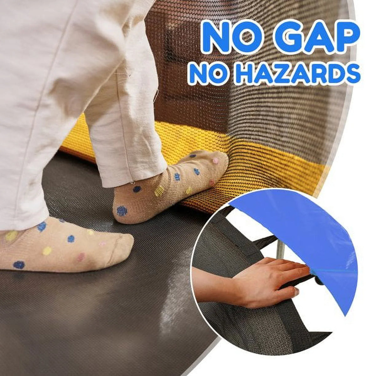Small No-Gap Trampoline with Basketball Hoop O714