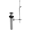 Satin Chrome Pop-Up Drain Assembly with Overflow W923482